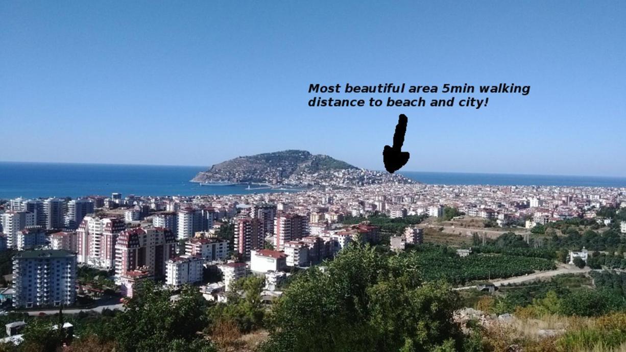 Beautiful Sultan House At Cleopatra Beach 1 With Umbrellas, Balcony, Barbecue, Private 100Mbps Wifi, Smart Tv, Table Games, Vip Trans-Fer - Beautiful Apartmenthouse Alanya Extérieur photo